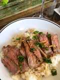 Steak and Garlic Rice