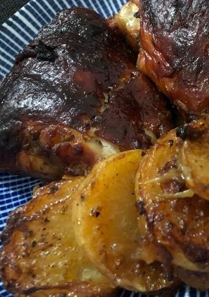 Foto de Entrecosto assado com batatas