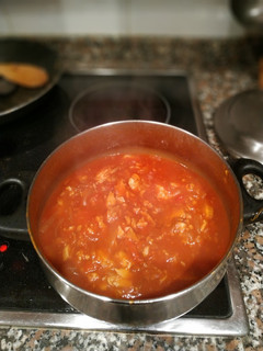 Una foto de Merluza en salsa de tomate