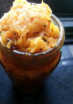 A picture of Raw mango thokku.