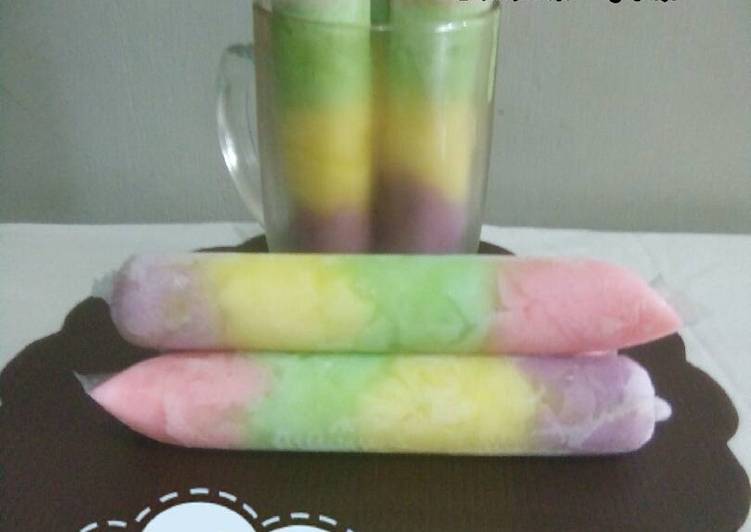 Rahasia Memasak Es Lilin Pelangi Yang Lezat