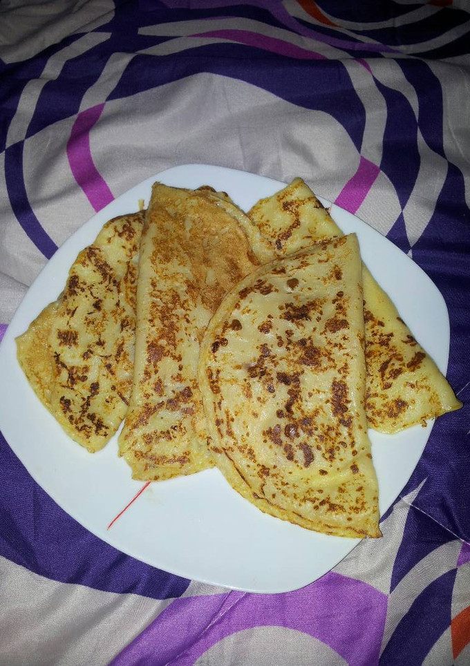 Una foto de Crepes de chocolate