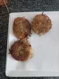 Patacón de patata y calabacín frito