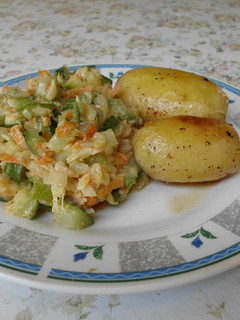 Una foto de Guiso de zapallo italiano -zucchini