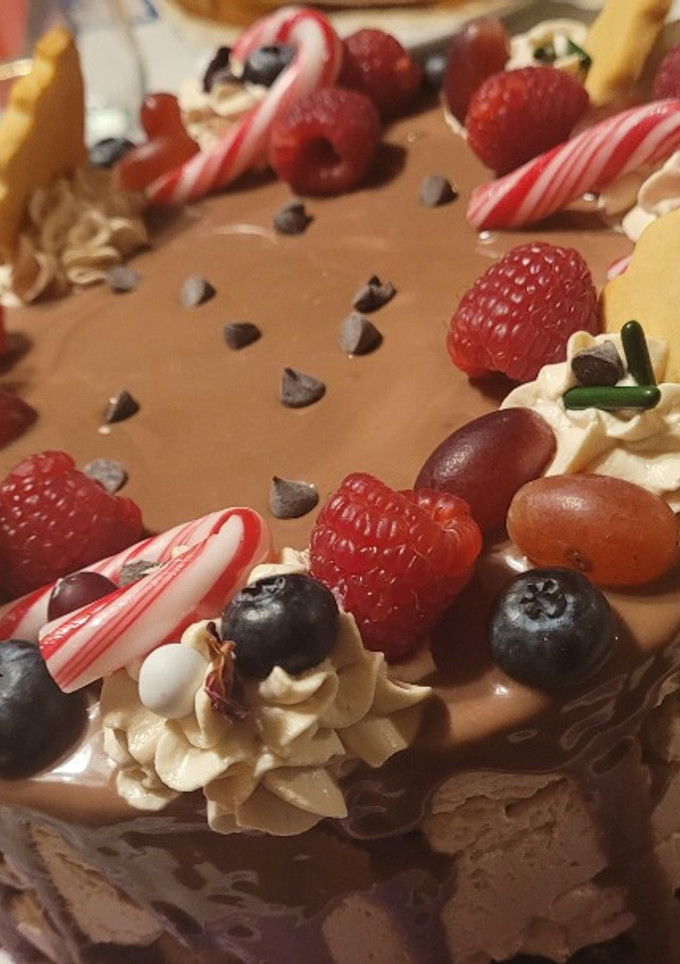 Una foto de Tarta de Navidad mousse de café