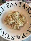 Capellini con garbanzos