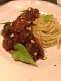 Vodka meatballs Spagetti