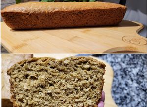 Una foto de Budín de avena con azúcar mascabo, sin gluten