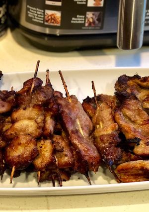 รูปของ หมูปิ้ง หมูย่างนมสด (airfryer) แบบเร่งด่วนหมักภายใน 1 ชม ได้หมูนุ่มและอร่อยฟินเวอร์ค่ะ