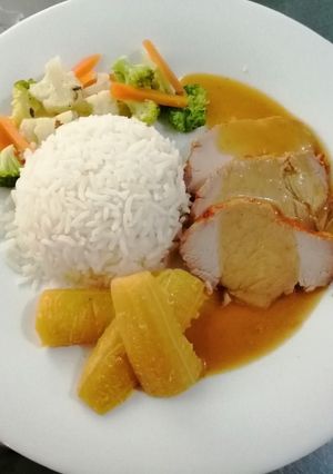 Una foto de Lomo de cerdo en su salsa