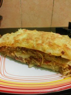 Foto resep Lasagna isi spagheti
