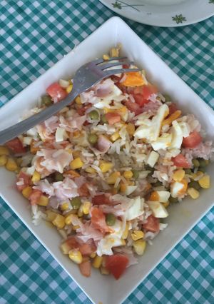 Una foto de Ensalada de arroz (Sencilla)