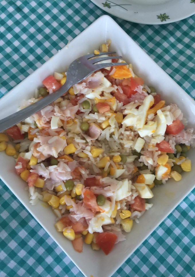 Una foto de Ensalada de arroz (Sencilla)