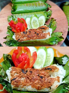 Foto resep 69# Nasi bakar tongkol suwir