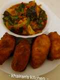 Crispy plantain and spinach soup