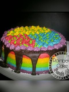 Foto resep Rainbow cake kukus