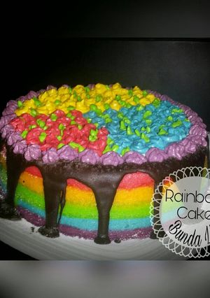 Foto resep Rainbow cake kukus