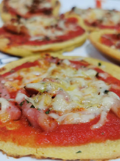 Una foto de Minipizzas de garbanzos