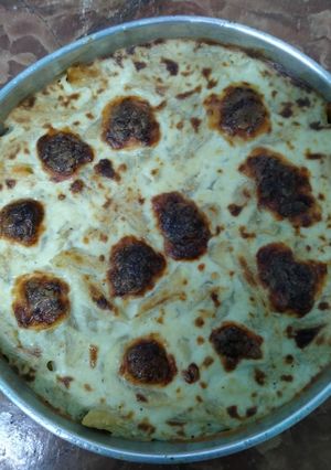 صورة لوصفة معكرونه بالبشاميل