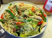 Una foto de pasta chayote