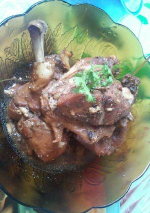 Una foto de Pollo guisado con salsa de china