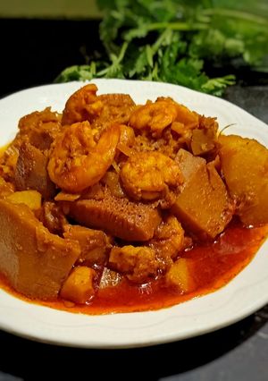 এঁচোড় চিংড়ির ডালনা (Enchor chingrir dalna recipe in Bengali) রেসিপির প্রধান ছবি
