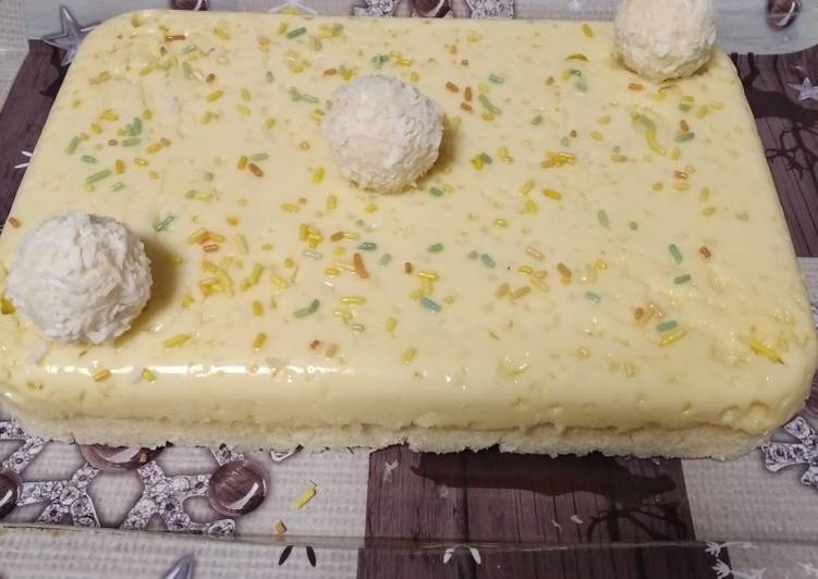Flan de coco al microondas