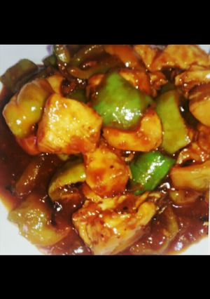 A picture of Chicken shashilic.