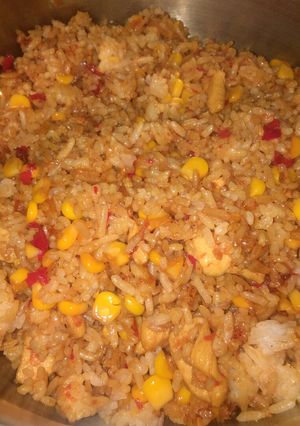 Foto resep Nasi goreng jagung ayam 😁