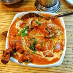 A picture of Hydrabadi Chicken Korma.