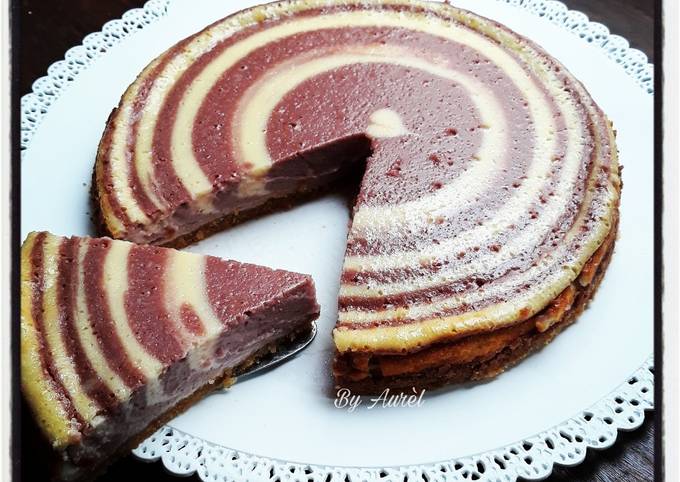 Tarte Zebree Aux Cerises De Au Rel Cookpad