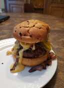 Brad's bacon garlic pub burger