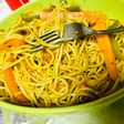 Spicy schezwan hakka noodles Vegetarian