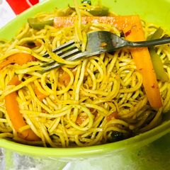 A picture of Spicy schezwan hakka noodles Vegetarian.