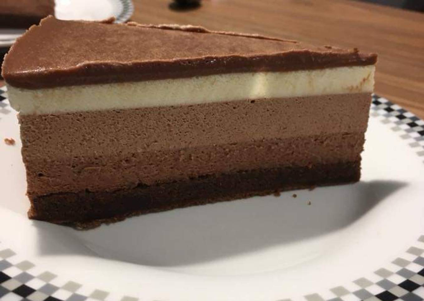 Entremet au 3 chocolats