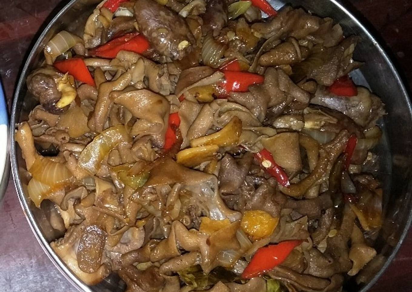 Oseng Usus Pedas Manis / Sate Usus