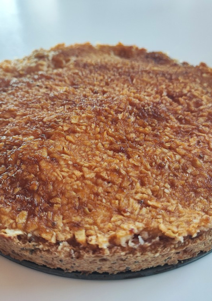 Una foto de Tarta de manzana y galleta