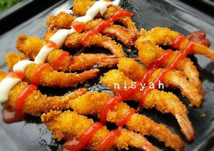 Langkah Mudah untuk Membuat Ebi Furai alias Udang Goreng Panir ~ Simpel &amp; Kranci 🍤🍤🍤 yang Lezat Sekali
