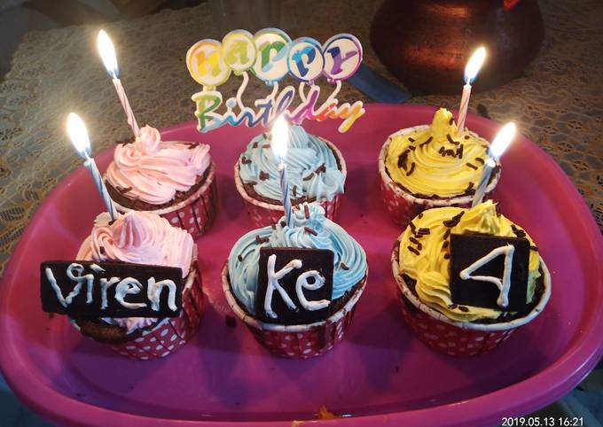 Cup cake sederhana brownies panggang