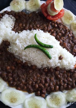 A picture of Kala Chana Ghooghni.