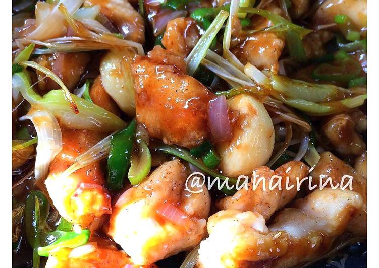 Ayam Bawang putih saus thailand