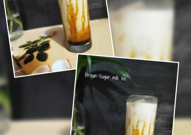 Resep Brown Sugar Milk Ice yang Lezat