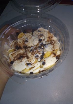 Una foto de Postre split