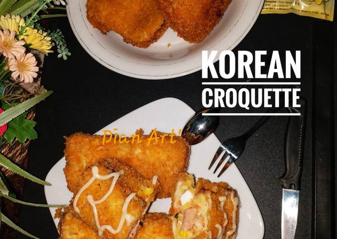 KOREAN CROQUETTE (Kroket Roti Tawar)