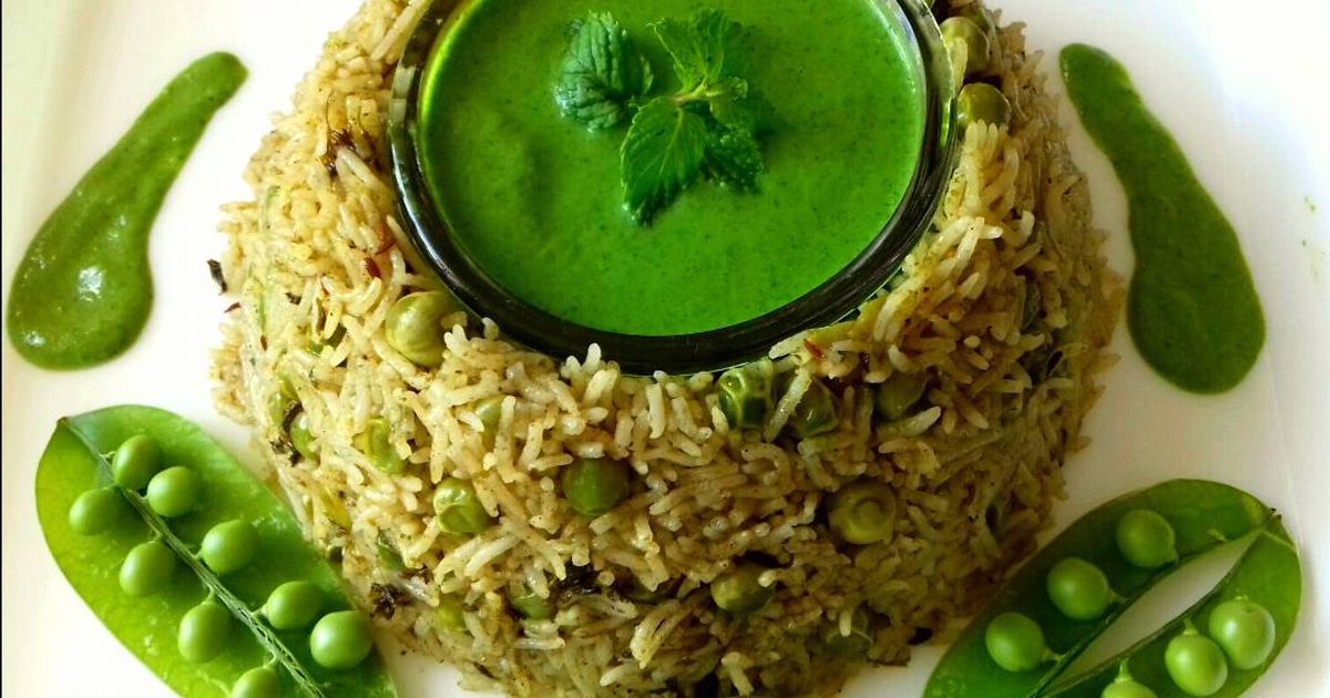 Mutter Rice Mint Mutter Rice Recipe by Dipak Arora - Cookpad