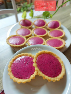 Foto resep Dragon Fruit Cheese Pie