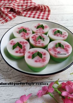 Foto resep Talam Ubi Pandan Lapis Mutiara