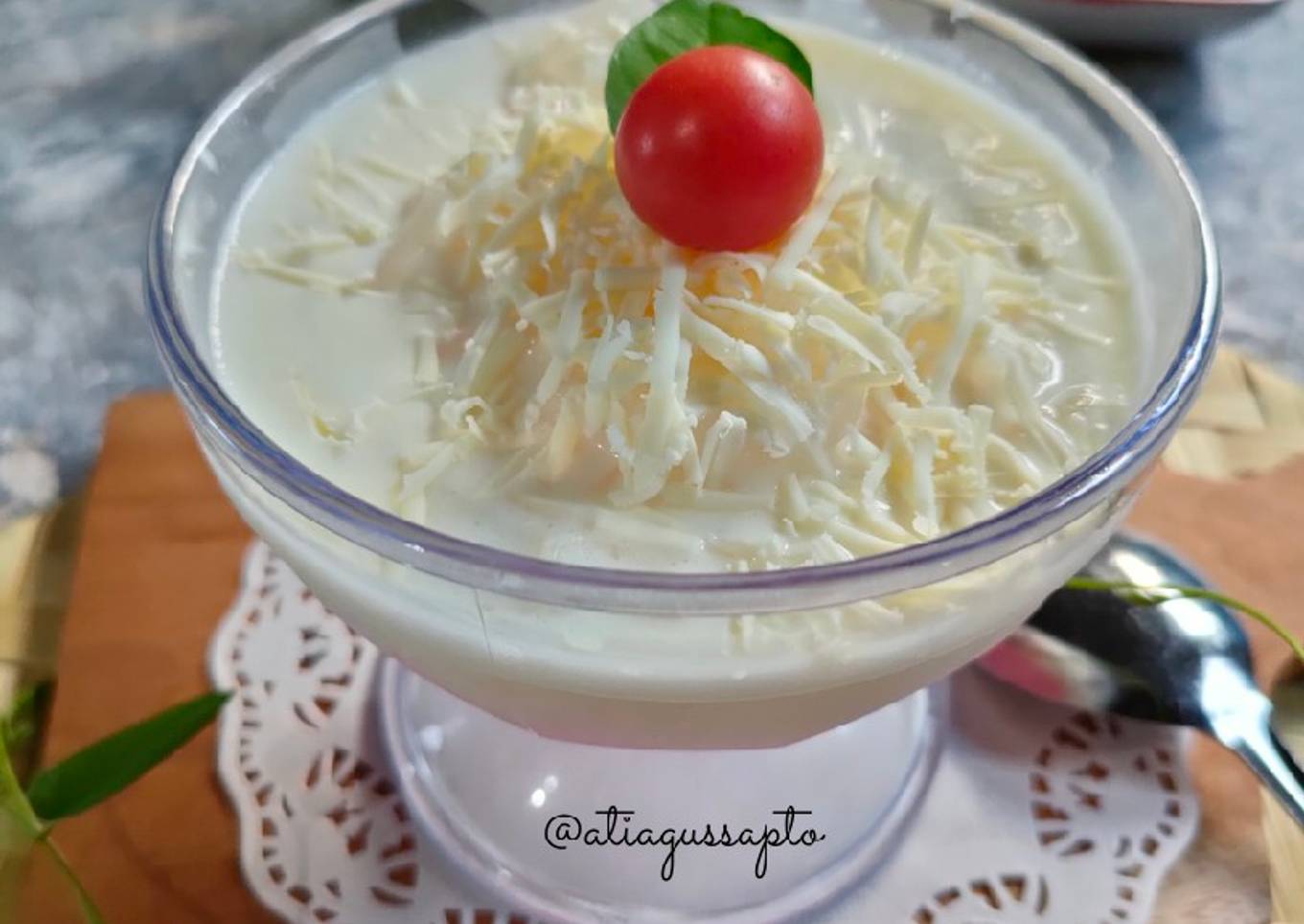 Puding & buah Saus Keju (371)