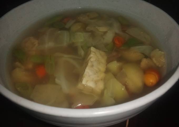 Cara bikin Sayur asem tempe simple Cara bikin Sayur asem tempe simple