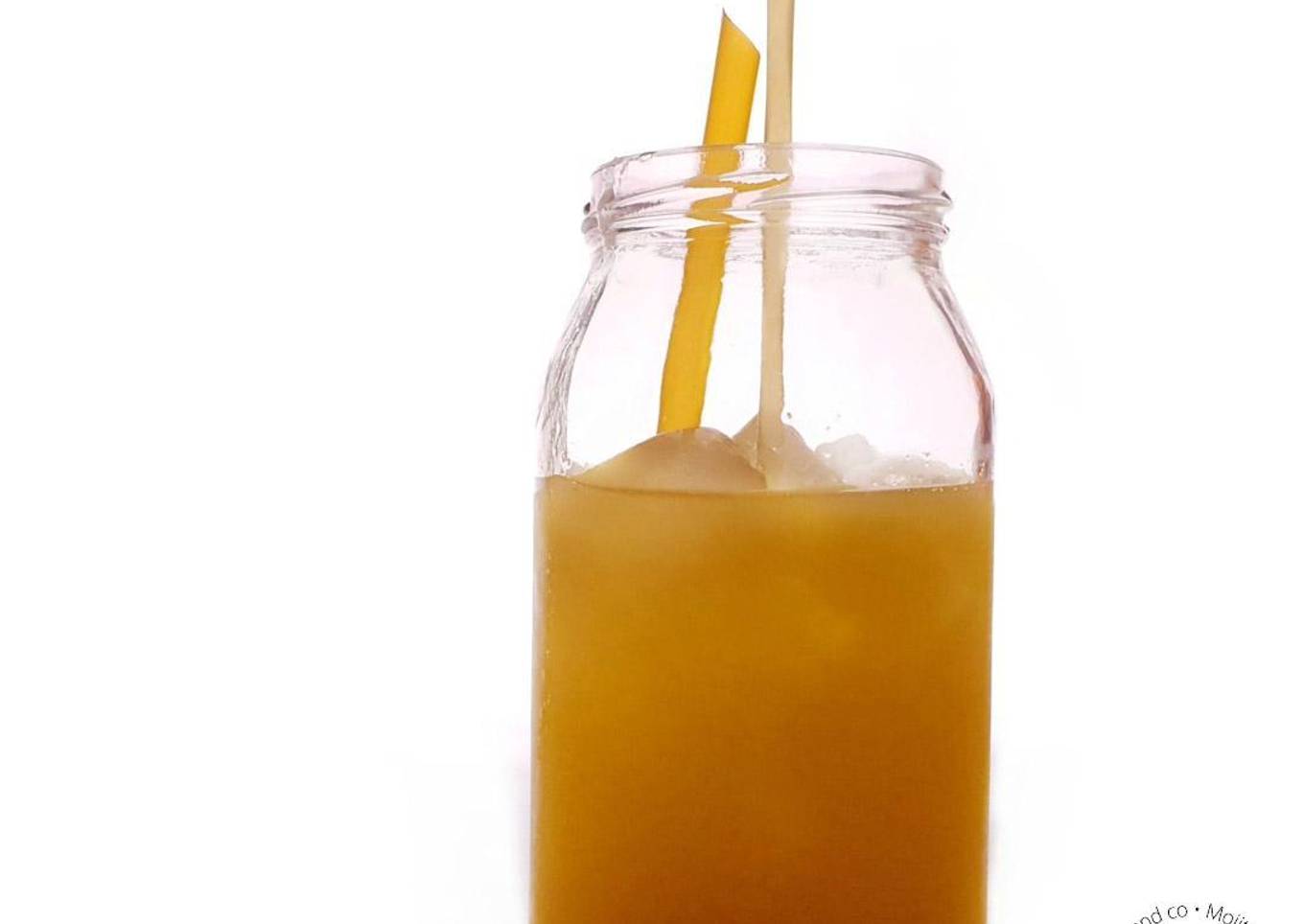 Mango and ginger iced tea